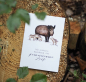 Preview: Postkarte Aquarell mit Wildschweinen